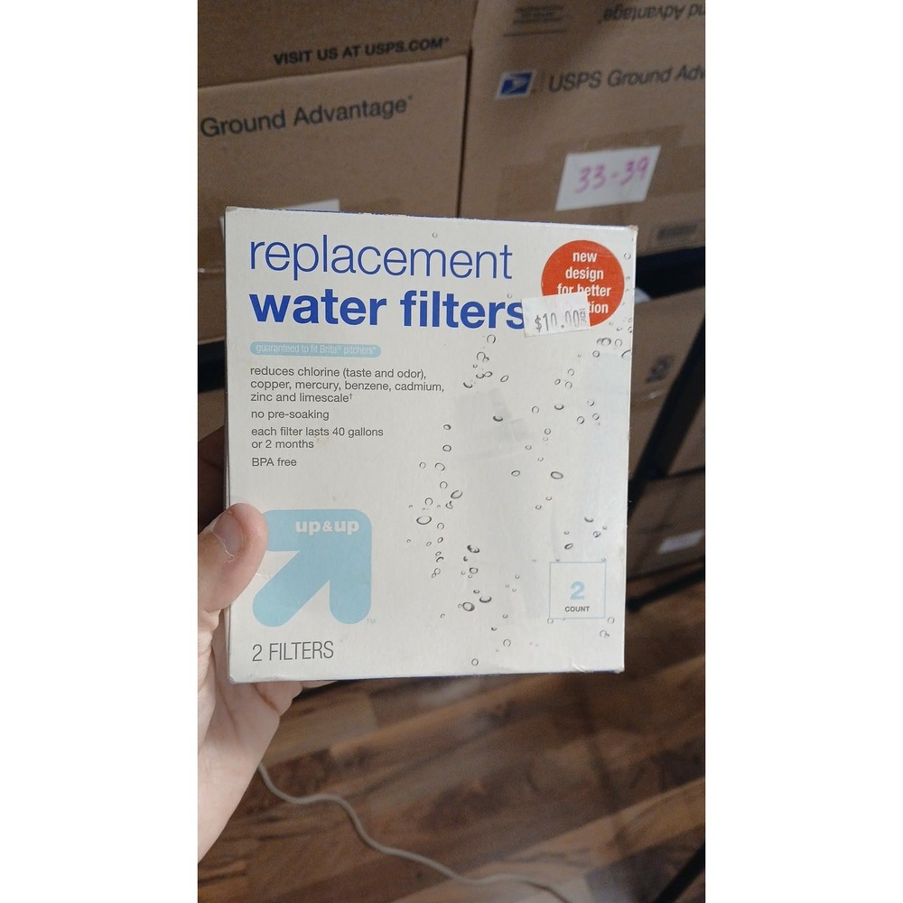 2pk Replacement Water Filters for Brita Pitchers up & up and Brita Longlast+